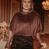 STAY CLOSE BROWN SWEATER