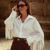 RUSTEEN BROWN SUEDE SKIRT