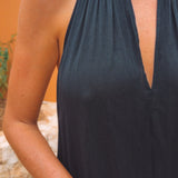 VALENTINA LONG BLACK DRESS