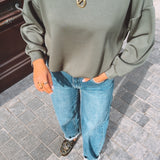 XANTHE KHAKI MUSTHAVE SWEATER
