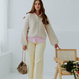 LIGHT YELLOW WIDE LEG JEANS 9139-8