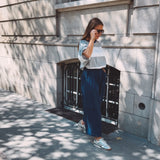 MARTHA BLUE CARGO BALLOON PANTS
