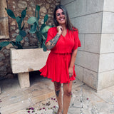CARMELA RED MUSTHAVE DRESS