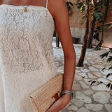 QUERIDA ECRU LACE TOP