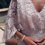 BABOUCHE PINK LACE DRESS