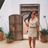 AZURA BEIGE TWO-PIECE SET