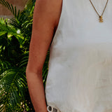 PALOMA WHITE OPEN BACK TOP