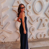 AZROU DARK BLUE JUMPSUIT
