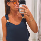 LAURIEN DARK BLUE TWO-PIECE SET