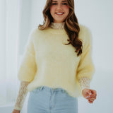 ISADORA YELLOW MOHAIR SWEATER