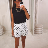 ULYSSA WHITE POLKADOTS SHORT