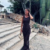 IZABEL BROWN FLOWER DRESS