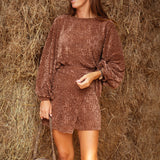 WREN BROWN TWO-PIECE SET