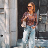 MERCY BROWN POLKADOTS LONGSLEEVE SHIRT