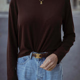 KYLIE BROWN LONGSLEEVE SHIRT