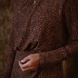 WILDWOOD BROWN LEOPARD DRESS