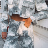 DARK GREY MARBLE JACKET
