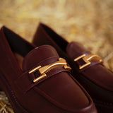 LOUISIANA BURGUNDY LOAFERS