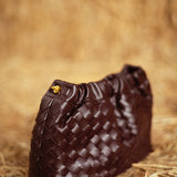 MOONLIGHT BURGUNDY WOVEN BAG