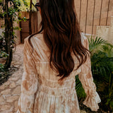 AMBAR BEIGE TIE DYE KIMONO