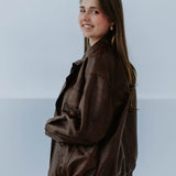 NELY BROWN LEATHER JACKET