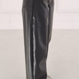 KATE BLACK CROCODILE LEATHER PANTS