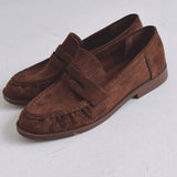 BRIANA BROWN SUEDE LOAFERS