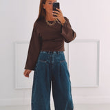 DARK BLUE BALLOON JEANS 9074-26