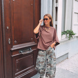 FAYE BROWN OVERSIZED T-SHIRT