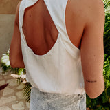 PALOMA WHITE OPEN BACK TOP