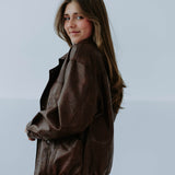 NELY BROWN LEATHER JACKET