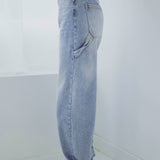 BLUE RHINESTONE CARGO BALLOON JEANS A2010-A