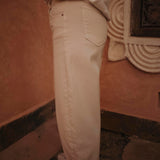 ECRU BALLOON JEANS 9111-6