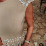 OCASO BEIGE SHELL TWO-PIECE SET