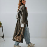 CIBELY DARK GREY MUSTHAVE TRENCHCOAT