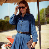 CHARLIE BLUE DENIM TWO-PIECE SET