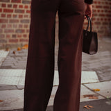 BROWN EXTRA TALL WIDE LEG JEANS 9131-9