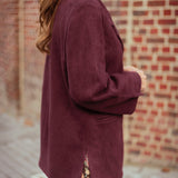 TORONTO BURGUNDY SUEDE BLAZER