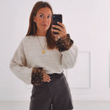 PAULINE BROWN LEATHER SHORT