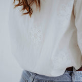 HANA WHITE FLOWER BLOUSE