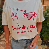 LAUNDRY DAY WHITE T-SHIRT