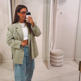 CHARLOTTE LIGHT KHAKI BLAZER
