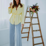 HELLO SPRING YELLOW BLAZER