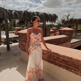 CHOUROUK WHITE FLOWER DRESS