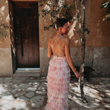 CORONA DE FLORES PINK LAYER DRESS