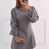 CATO GREY KNITTED DRESS