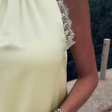 PRE-ORDER MOON OVER MARRAKESH YELLOW HALTER DRESS - PS THE LABEL