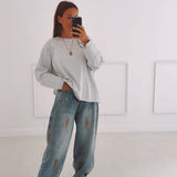 VALERIE GREY LONGSLEEVE SHIRT