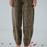 LEOPARD BALLOON JEANS T6065