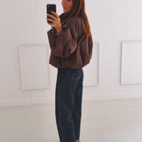 ANOUCK BROWN ZIP JACKET